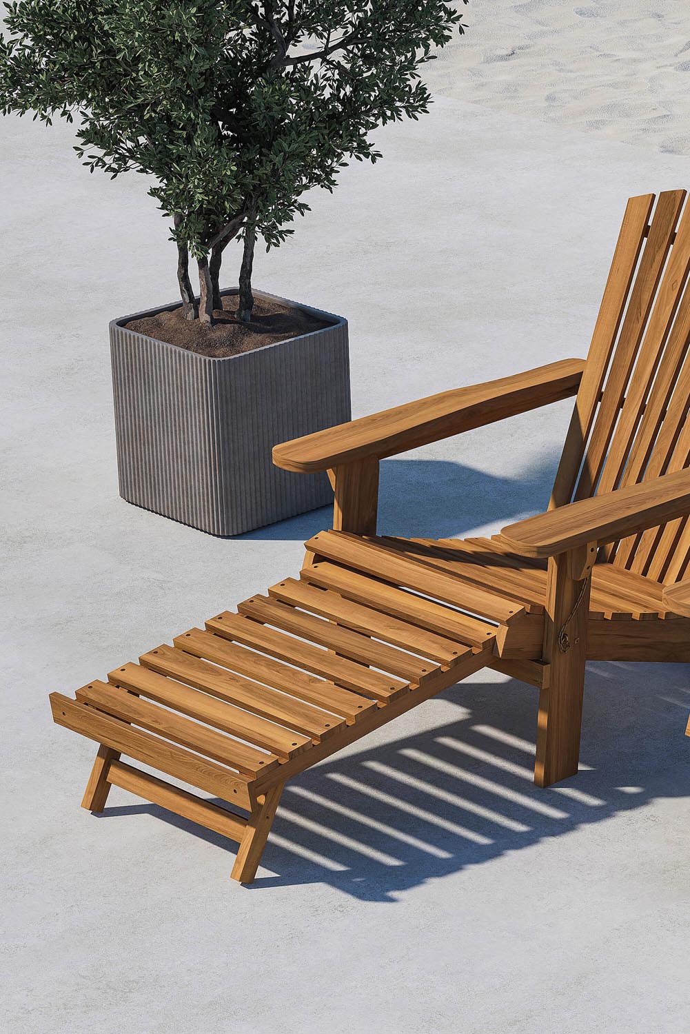Tropea Sonnenliege in Natur präsentiert im Onlineshop von KAQTU Design AG. Liegestuhl ist von Venture Home