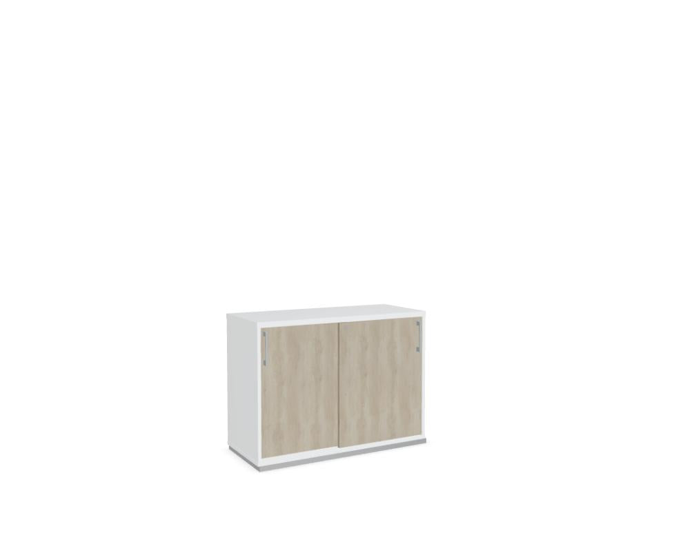 Standard A2P05K - Schiebetürenschrank in Weiss Pastell präsentiert im Onlineshop von KAQTU Design AG. Büroschrank ist von Mdd