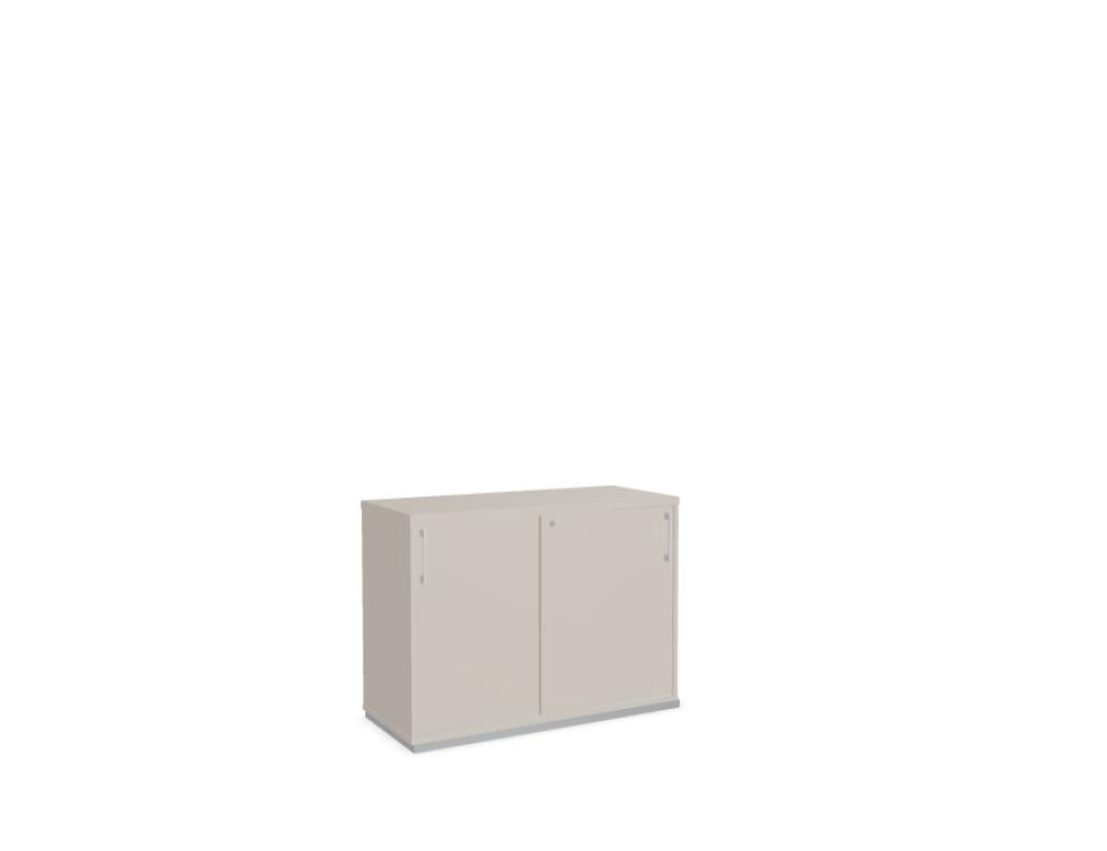 Standard A2P05 - Schiebetürenschrank in Weiss Pastell präsentiert im Onlineshop von KAQTU Design AG. Büroschrank ist von Mdd