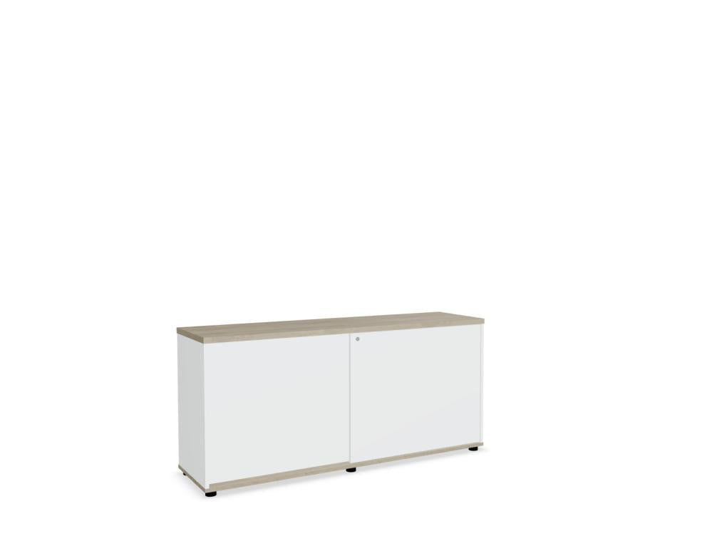 Standard A2P08K - Schiebetürenschrank in Weiss Pastell präsentiert im Onlineshop von KAQTU Design AG. Büroschrank ist von Mdd