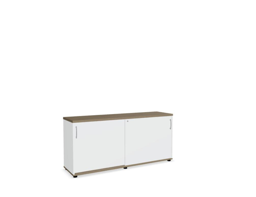 Standard A2P08 - Schiebetürenschrank in Weiss Pastell präsentiert im Onlineshop von KAQTU Design AG. Büroschrank ist von Mdd