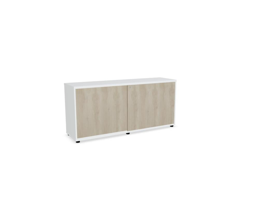Standard A2P16K - Schiebetürenschrank in Weiss Pastell präsentiert im Onlineshop von KAQTU Design AG. Büroschrank ist von Mdd
