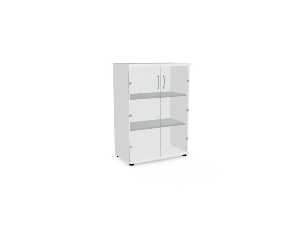 Standard A3504TMWK - Vitrine in Weiss Pastell präsentiert im Onlineshop von KAQTU Design AG. Vitrine ist von Mdd