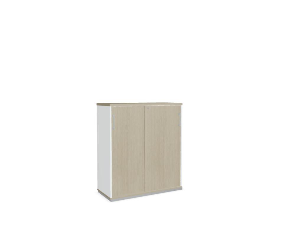 Standard A3P05K - Schiebetürenschrank in Weiss Pastell präsentiert im Onlineshop von KAQTU Design AG. Büroschrank ist von Mdd