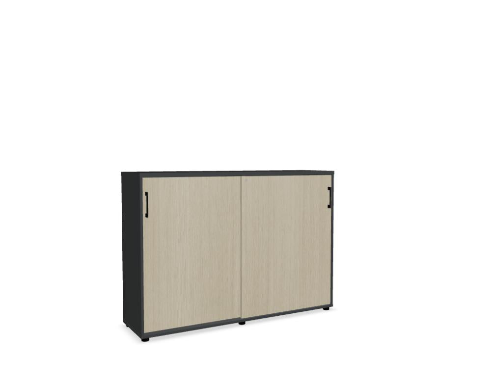 Standard A3P08K - Schiebetürenschrank in Weiss Pastell präsentiert im Onlineshop von KAQTU Design AG. Büroschrank ist von Mdd