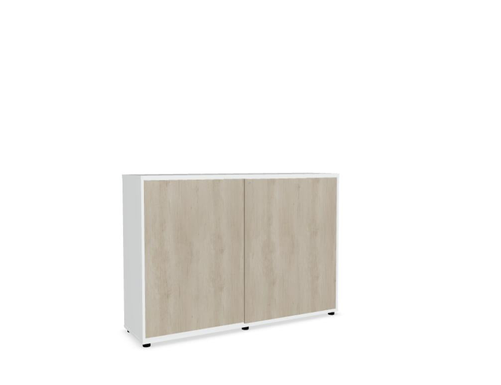 Standard A3P16K - Schiebetürenschrank in Weiss Pastell präsentiert im Onlineshop von KAQTU Design AG. Büroschrank ist von Mdd
