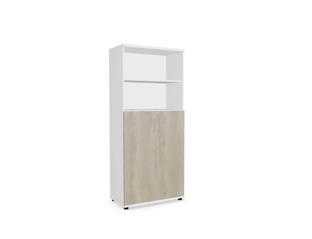 Standard A5304K - Halbregal in Weiss Pastell präsentiert im Onlineshop von KAQTU Design AG. Standregal ist von Mdd