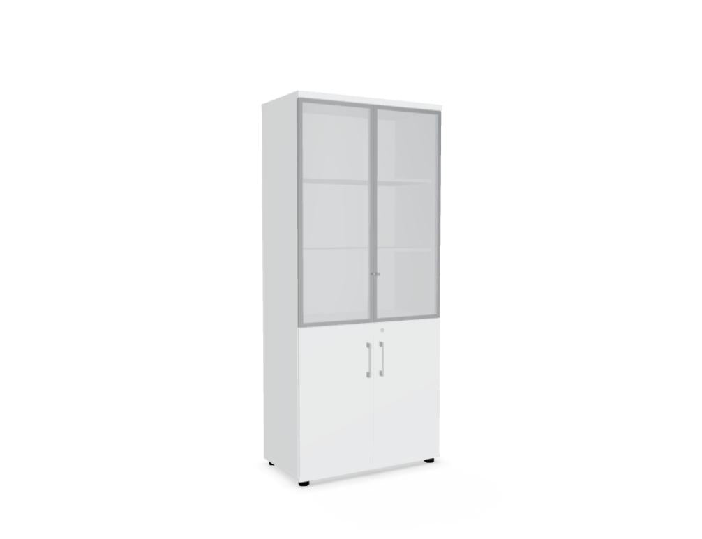 Standard A5404WK - Vitrine in Weiss Pastell präsentiert im Onlineshop von KAQTU Design AG. Vitrine ist von Mdd