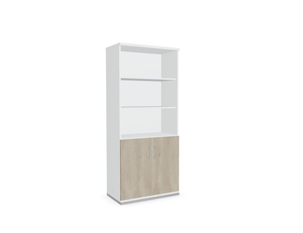 Standard A5404 - Halbregal in Weiss Pastell präsentiert im Onlineshop von KAQTU Design AG. Standregal ist von Mdd
