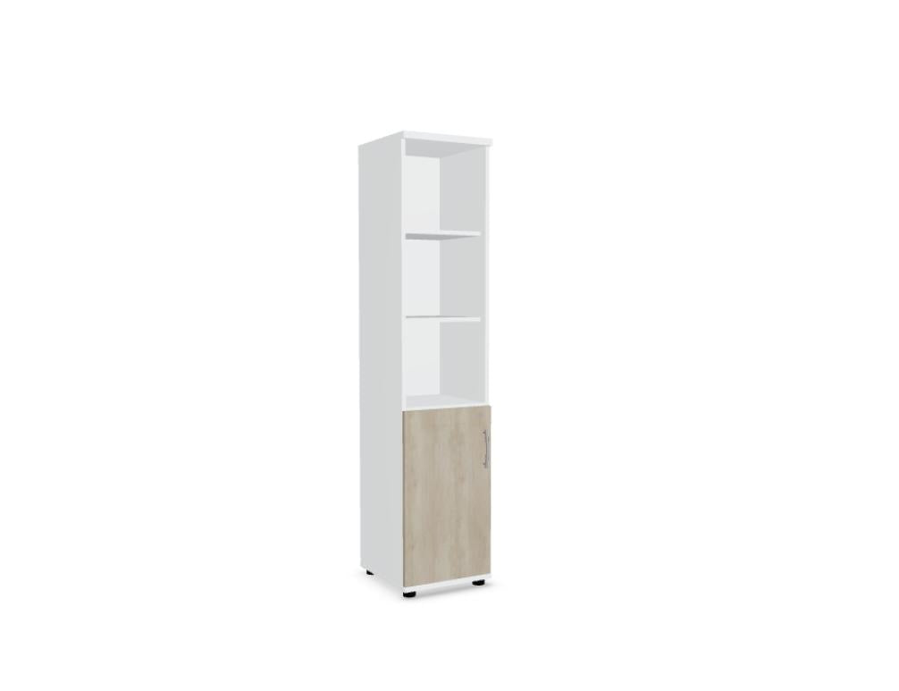 Standard A58P2K - Halbregal in Weiss Pastell präsentiert im Onlineshop von KAQTU Design AG. Standregal ist von Mdd