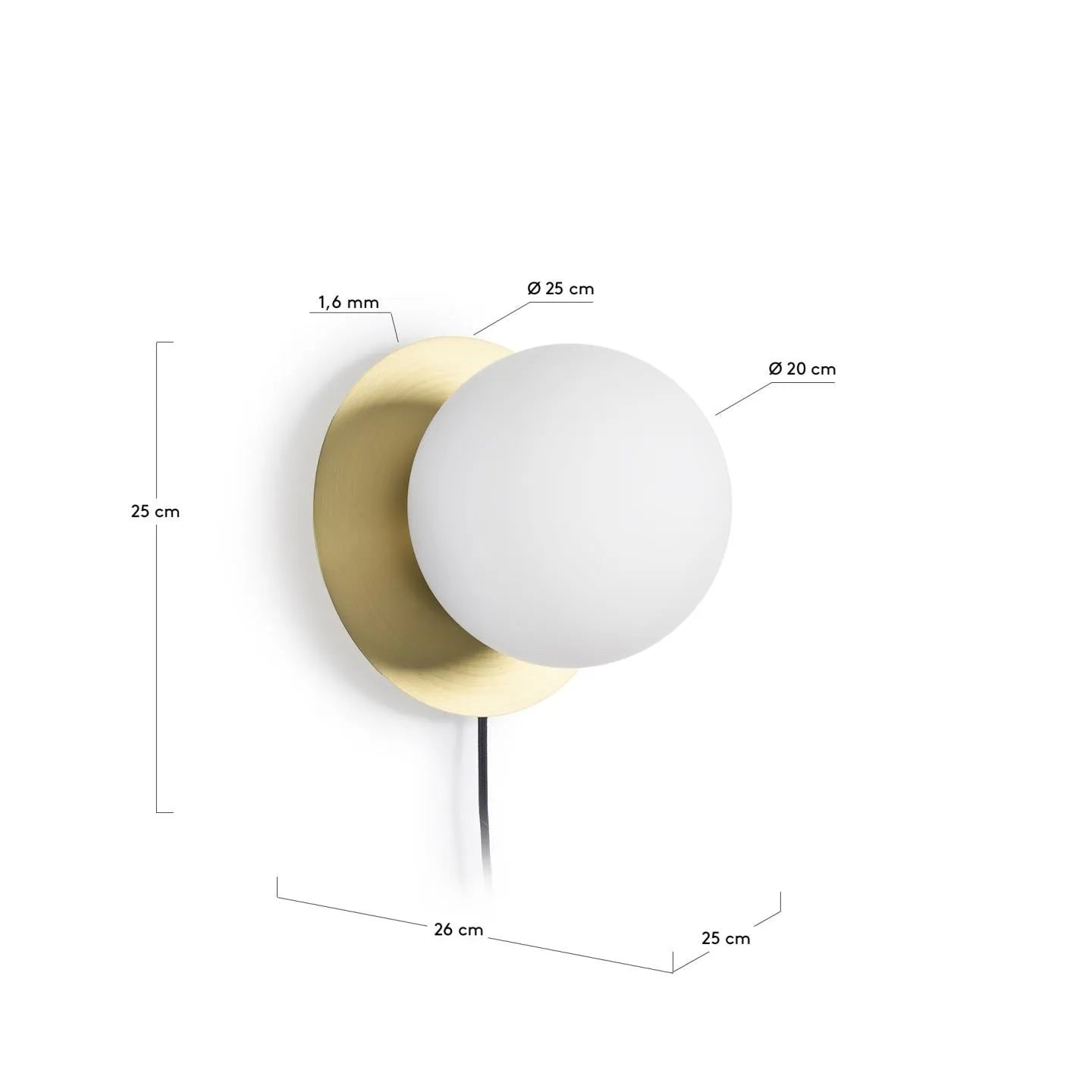 Die Manz Wandleuchte von Kave Home kombiniert modernes Design mit Funktionalität und sorgt für stilvolle Beleuchtung in jedem Raum.