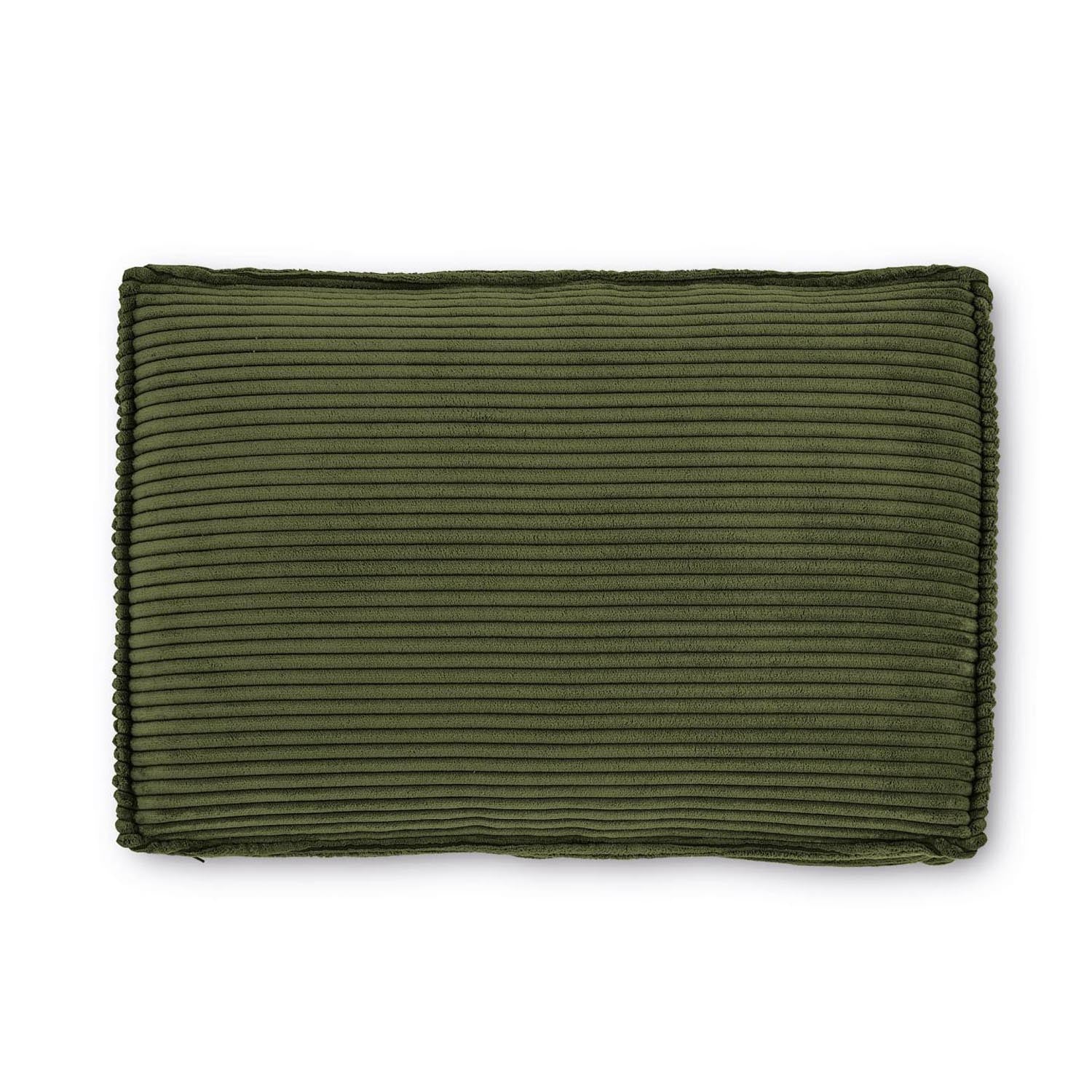 Pillow Blok with thick, green cord 40 x 60 cm