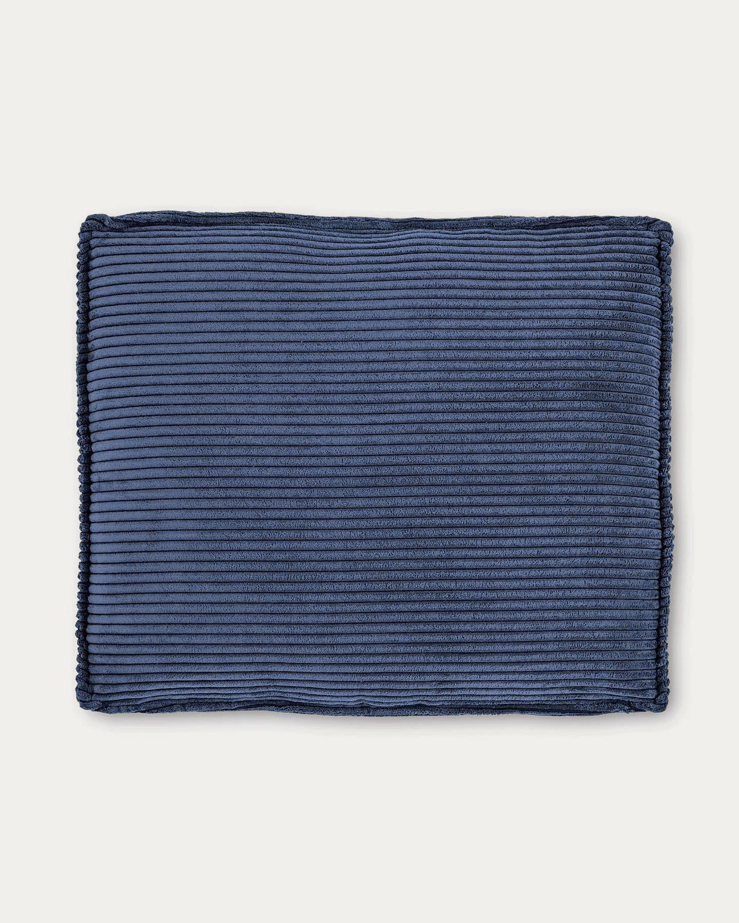 Kissen Blok, schwer entflammbar mit dickem Cord in Blau, 50 x 60 cm in Blau präsentiert im Onlineshop von KAQTU Design AG. Deko Kissen ist von Kave Home
