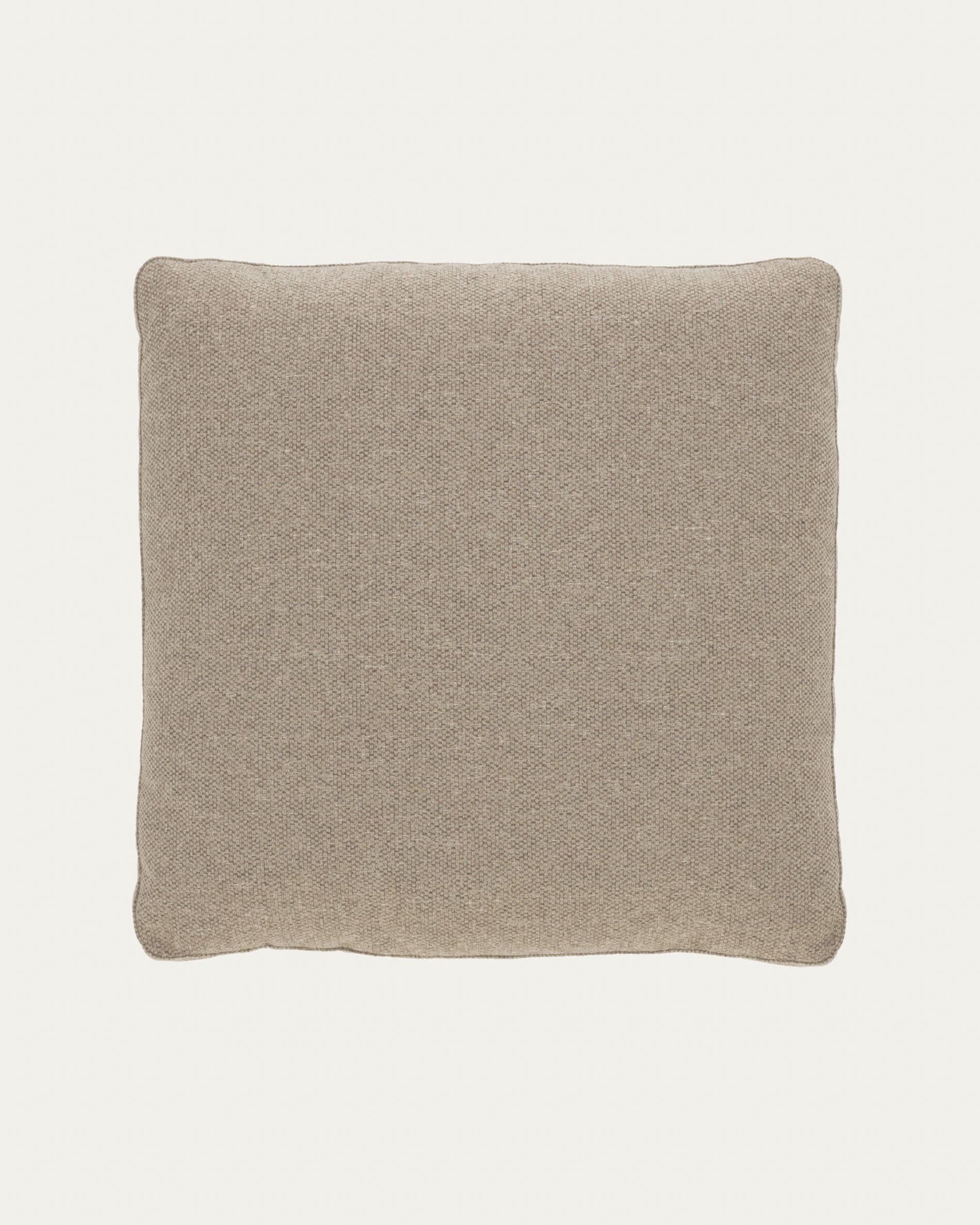 Elegantes Blok Kissen Beige 60x60 cm von Kave Home: Stilvoll, komfortabel, langlebig und pflegeleicht für Ihr Zuhause.