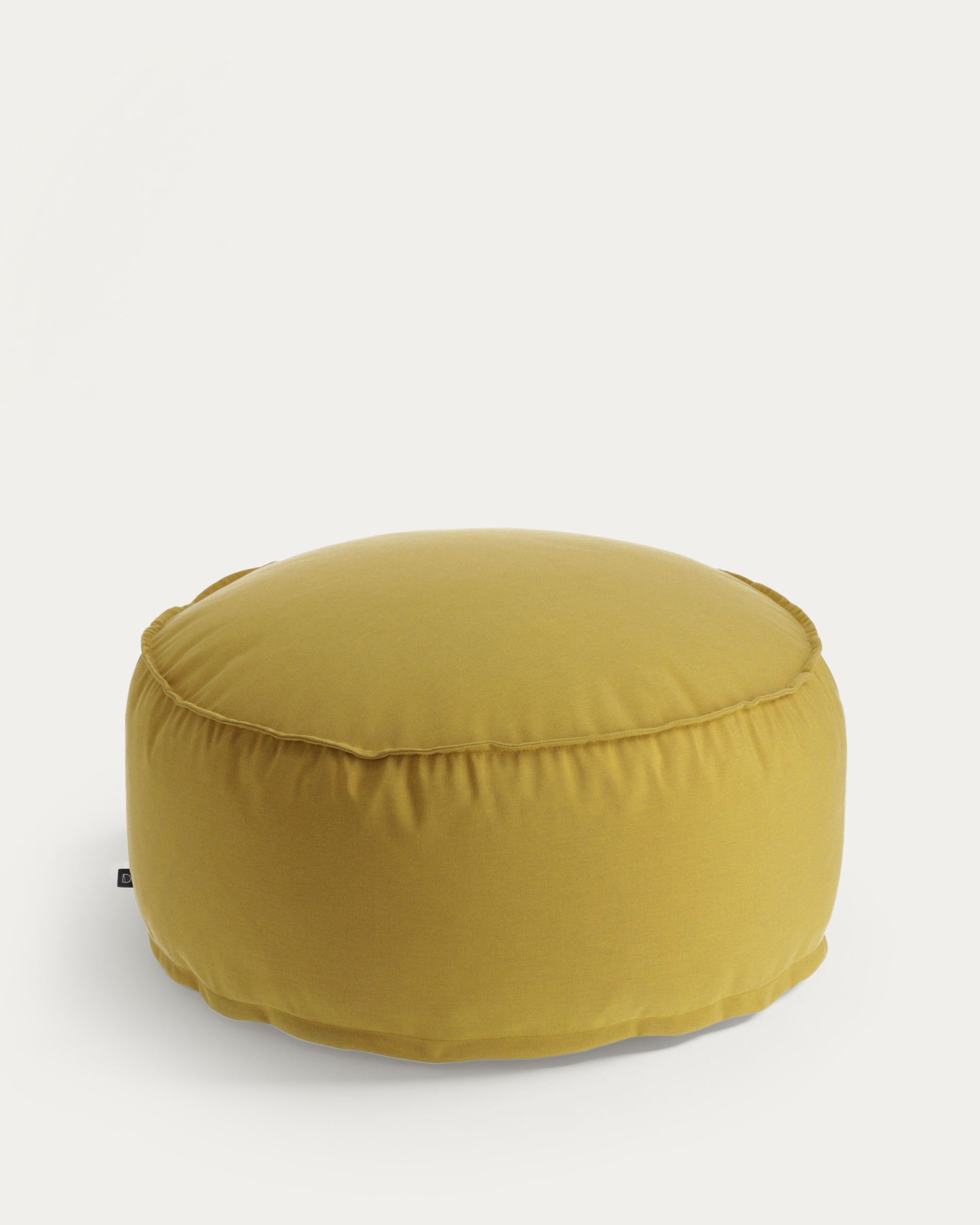 Runder Nedra Pouf Ø 70 cm senfgelb in Senfgelb präsentiert im Onlineshop von KAQTU Design AG. Pouf ist von Kave Home