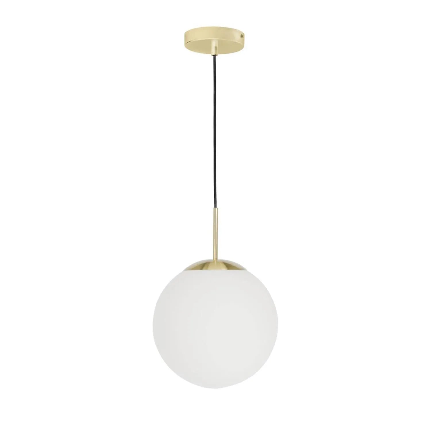 Mahala Deckenlampe aus Stahl und mattiertem Glas in Gold präsentiert im Onlineshop von KAQTU Design AG. Deckenleuchte ist von Kave Home