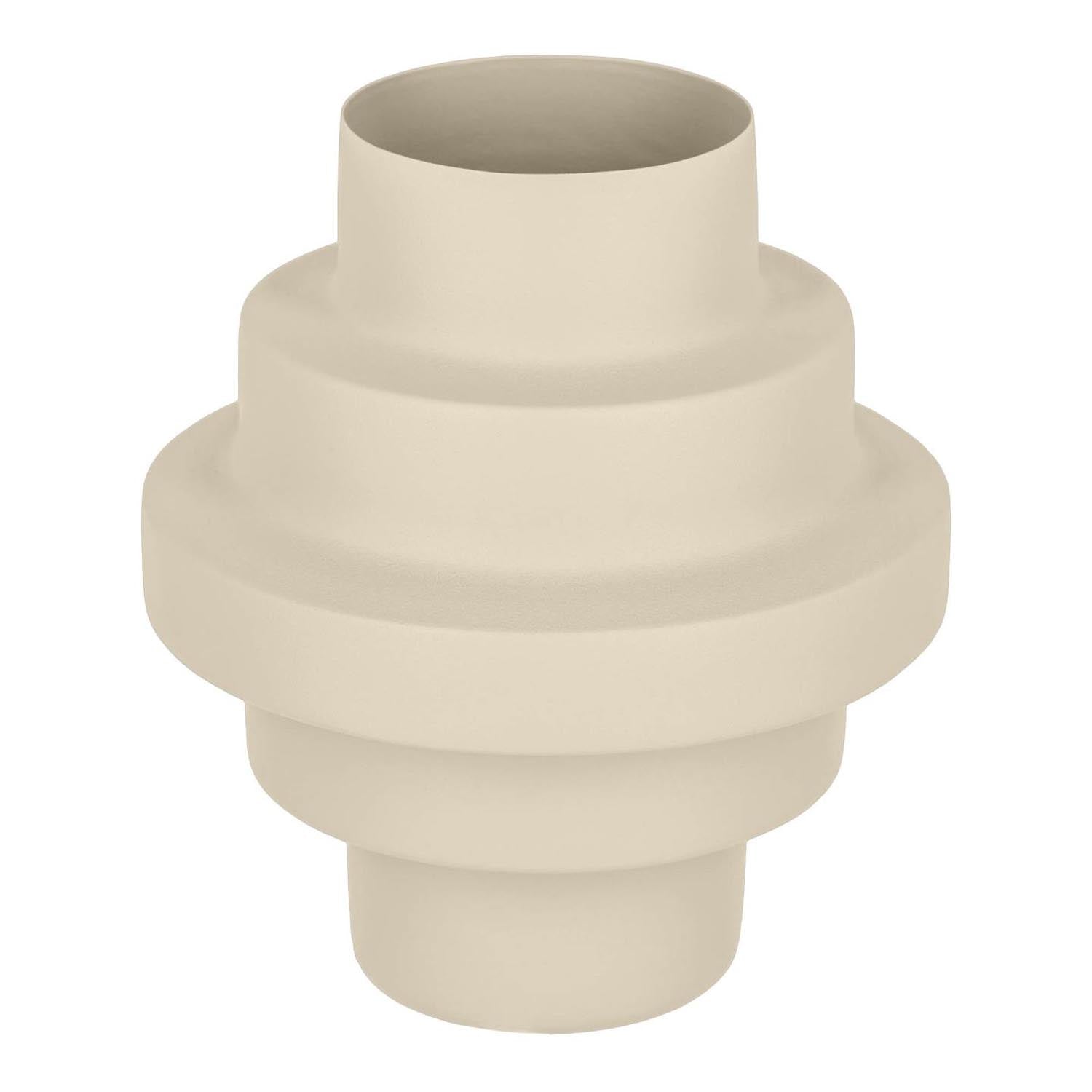 Velia Metallvase mit beigem Finish in Beige präsentiert im Onlineshop von KAQTU Design AG. Vase ist von Kave Home