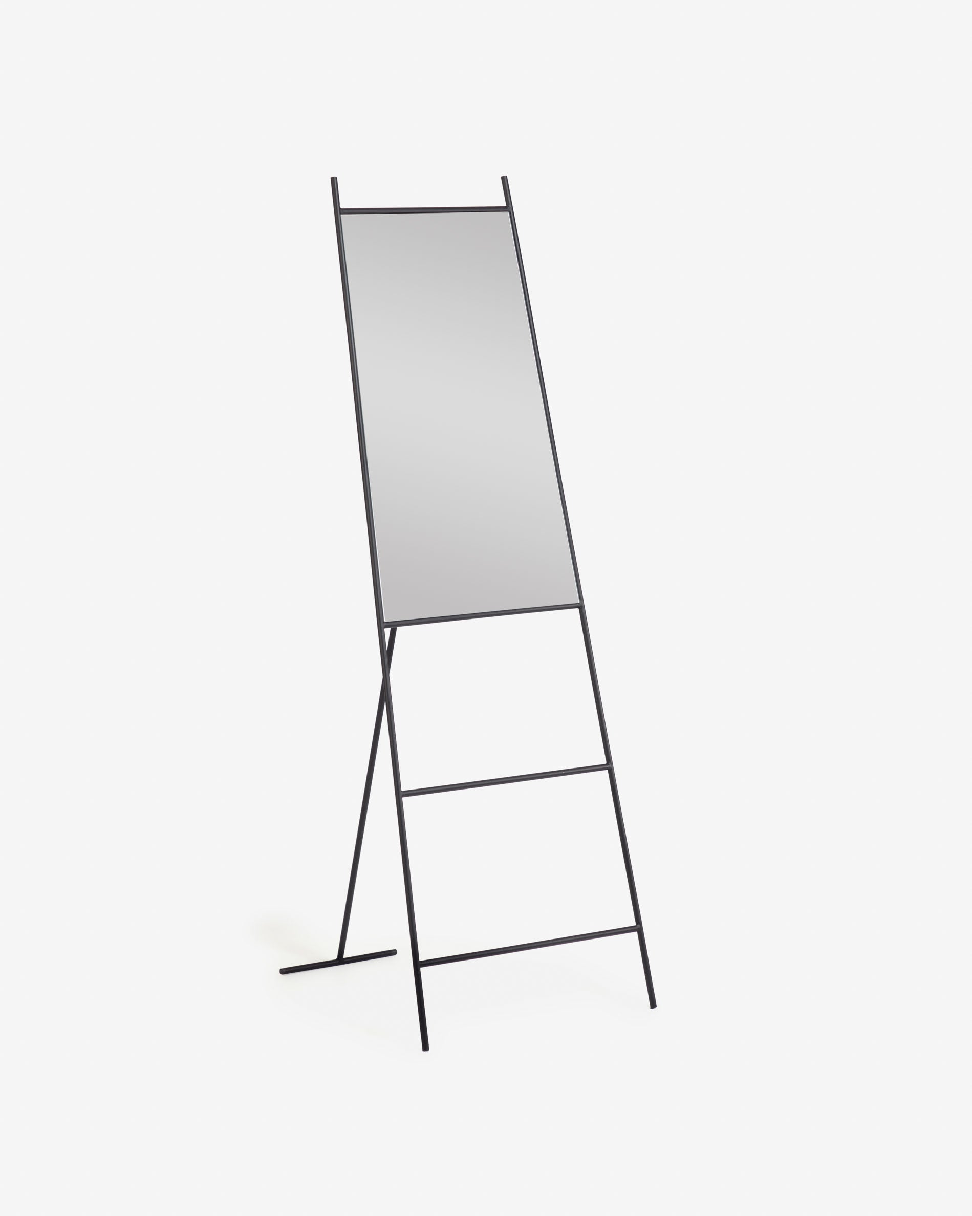 Norland full-length mirror in black metal 55 x 166 cm