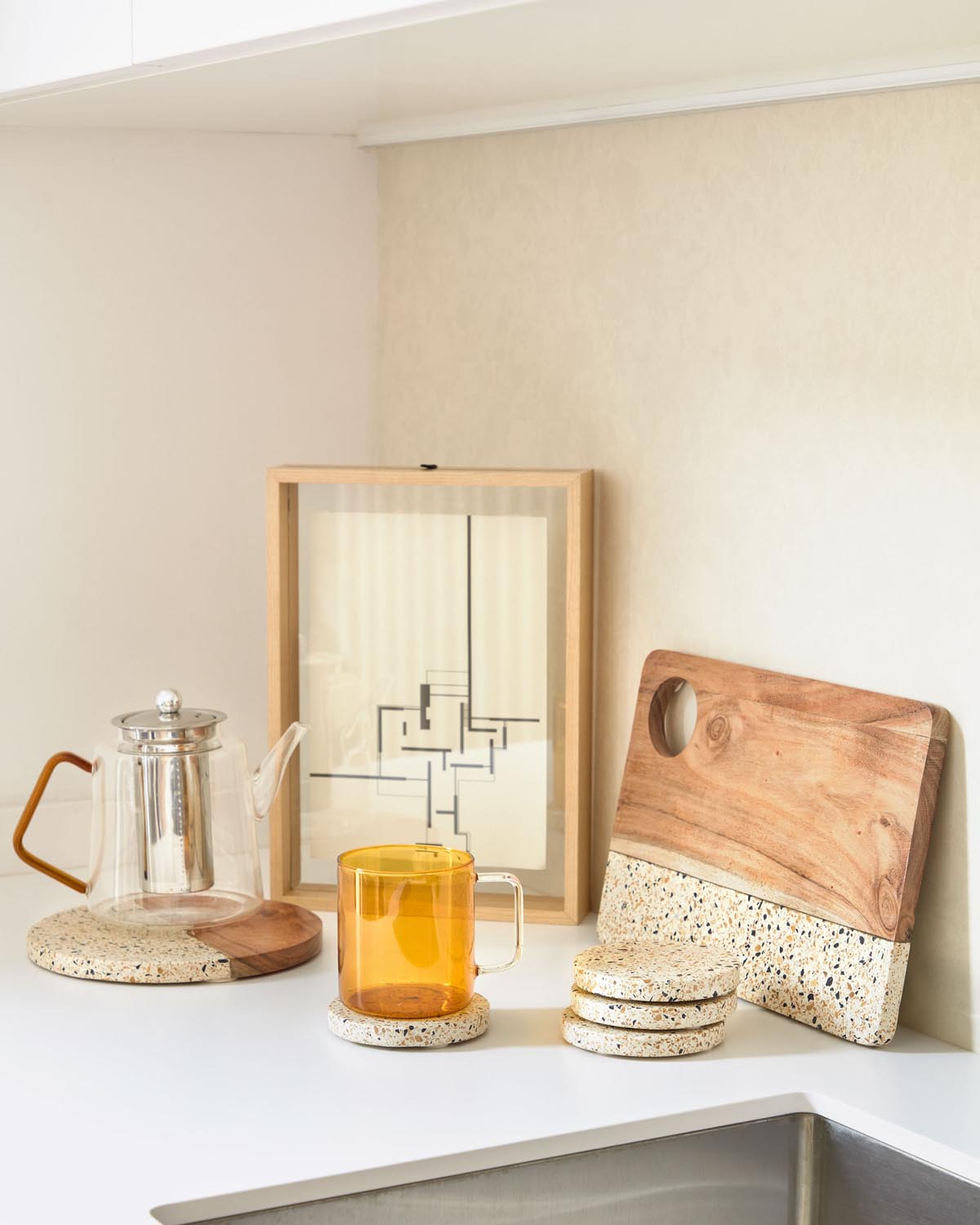 Flavina Bilderrahmen 22 x 31 cm in Natur präsentiert im Onlineshop von KAQTU Design AG. Bild ist von Kave Home