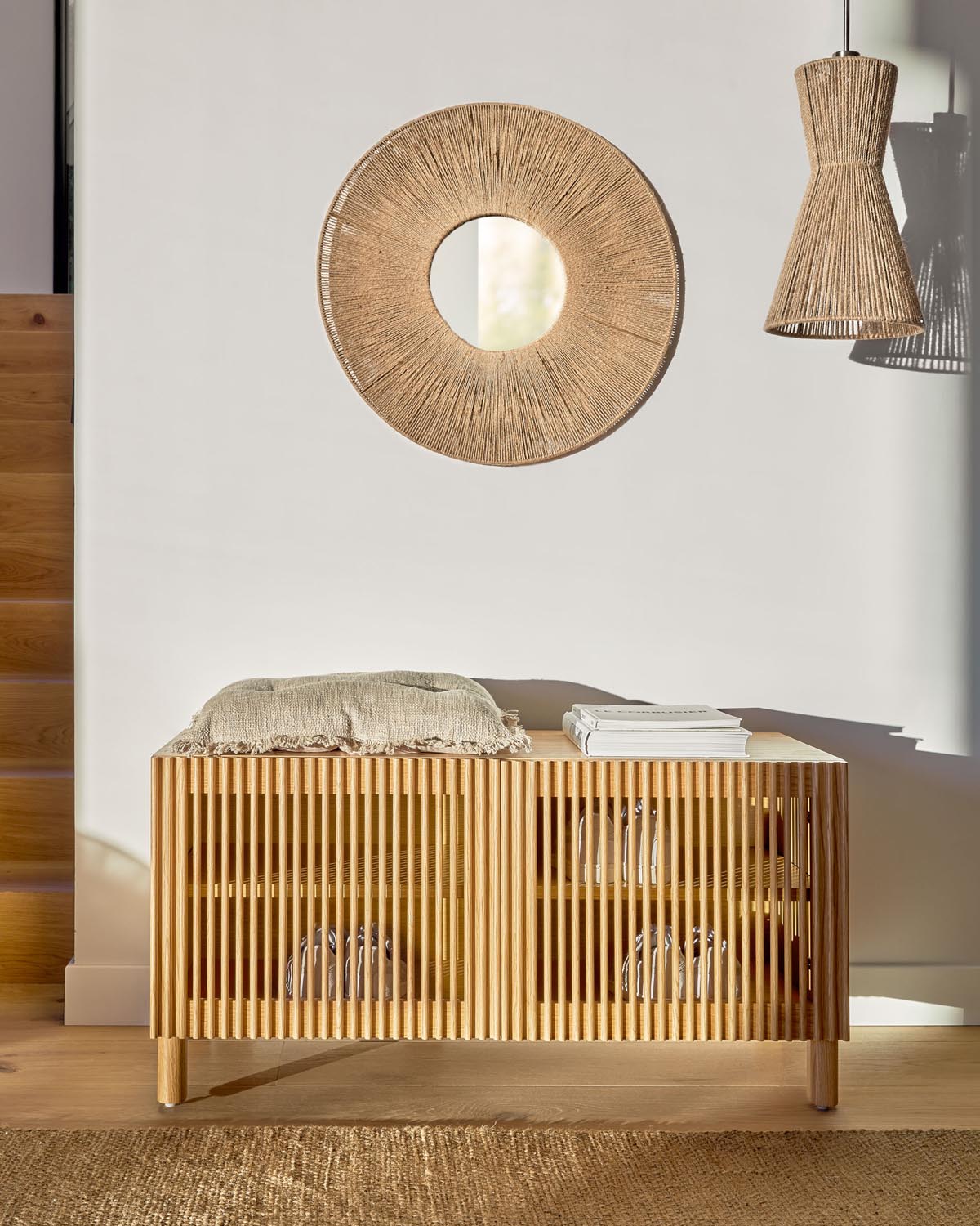 Crista Lampenschirm für Deckenlampe aus Jute natur Ø 24,5 cm