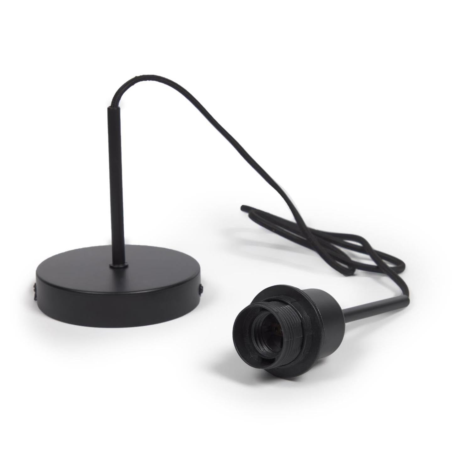 Deckenlampenfassung für Lampe Fulvia aus Metall schwarz 150 cm in Schwarz präsentiert im Onlineshop von KAQTU Design AG. Deckenleuchte ist von Kave Home