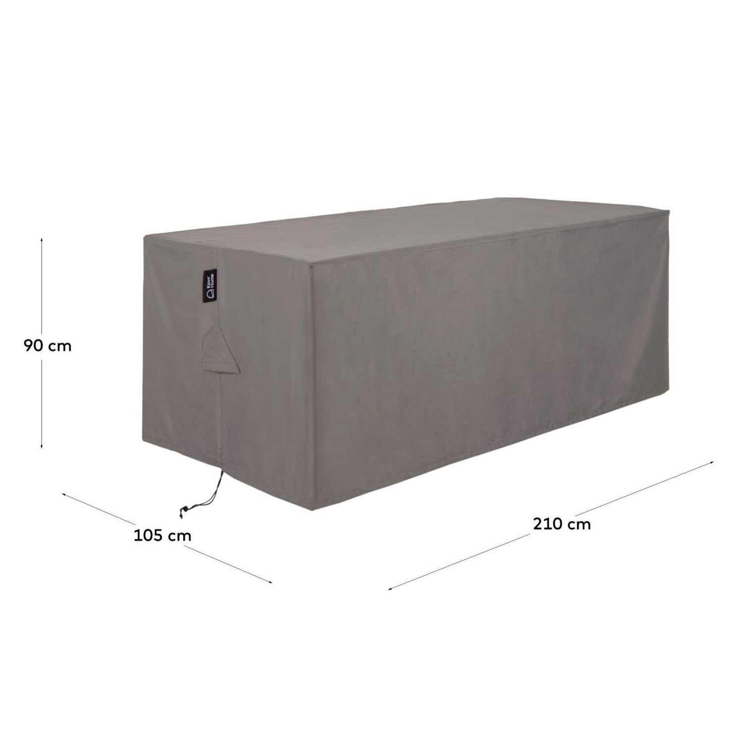 Iria Schutzhülle für 3-Sitzer Outdoor Sofa max. 210 x 105 cm in Grau präsentiert im Onlineshop von KAQTU Design AG. Outdoor-Accessoire ist von Kave Home