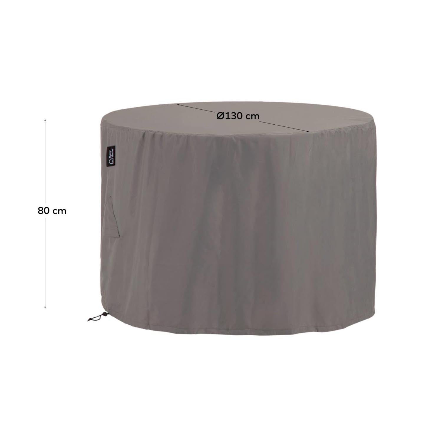 Iria Schutzhülle für runden Outdoor-Tisch max. 130 x 130 cm in Grau präsentiert im Onlineshop von KAQTU Design AG. Outdoor-Accessoire ist von Kave Home
