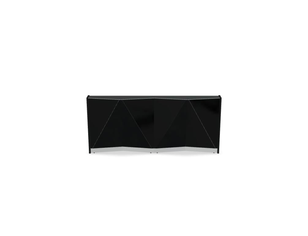 Alpa ALP06 - modulare Empfangstheke in Schwarzes Glas präsentiert im Onlineshop von KAQTU Design AG. Empfangsdesk ist von Mdd