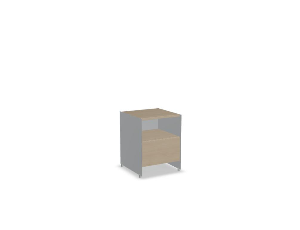 Aloox ALX40HB - Schranksystem mit Holzfronten in Eiche Natur präsentiert im Onlineshop von KAQTU Design AG. Büroschrank ist von Tamo