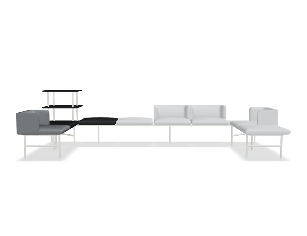 Agora AR22 - Sitzsystem in Weiss präsentiert im Onlineshop von KAQTU Design AG. Sofa ist von Mdd