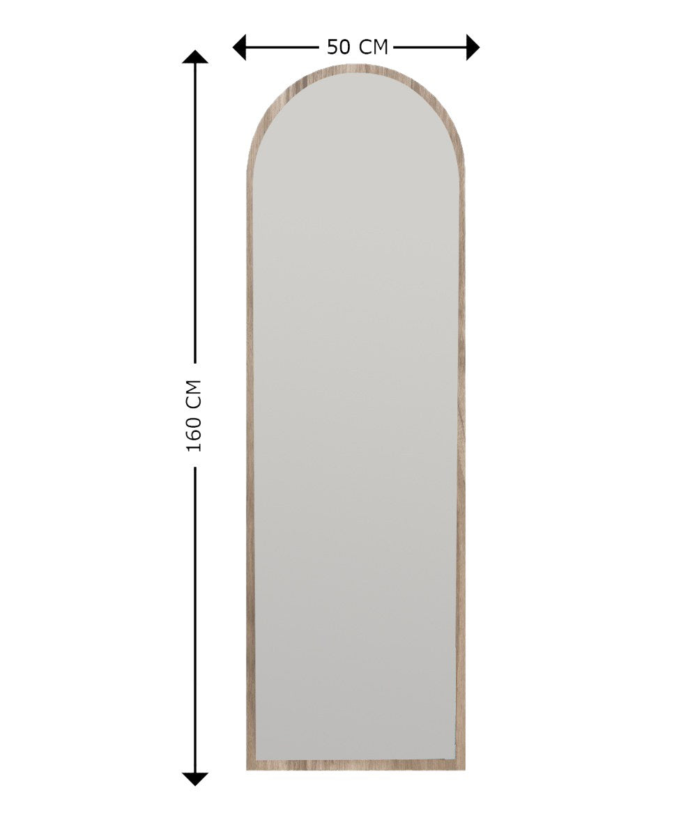 Emma - Walnut in Walnuss präsentiert im Onlineshop von KAQTU Design AG. Spiegel ist von Hanah Home