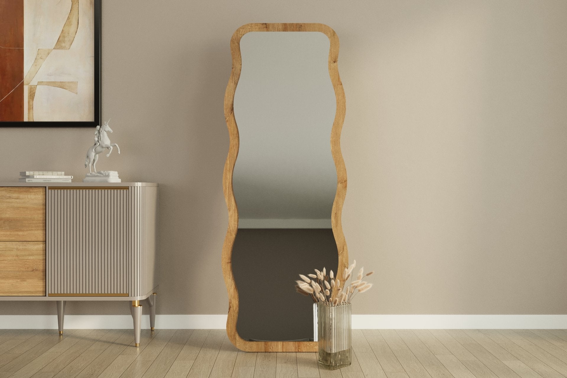 Aror - Natural in Natürlich präsentiert im Onlineshop von KAQTU Design AG. Spiegel ist von Hanah Home