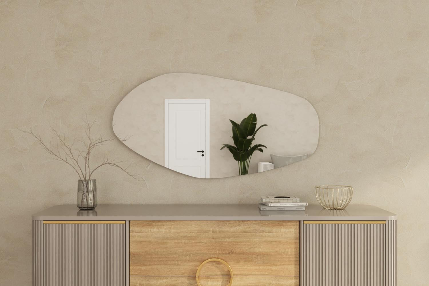Bella - Black in Schwarz präsentiert im Onlineshop von KAQTU Design AG. Spiegel ist von Hanah Home