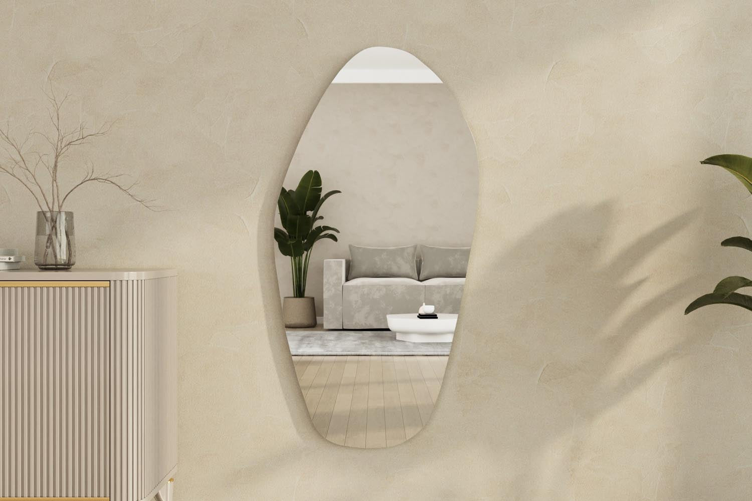 Bella - Black in Schwarz präsentiert im Onlineshop von KAQTU Design AG. Spiegel ist von Hanah Home