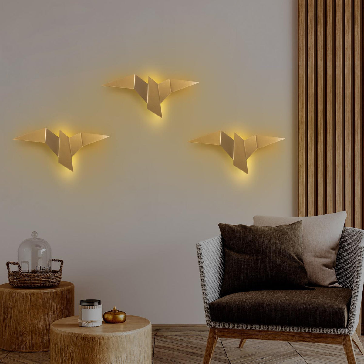 Pacalı Wandleuchte - Gold in Gold präsentiert im Onlineshop von KAQTU Design AG. Wandleuchte ist von Opviq