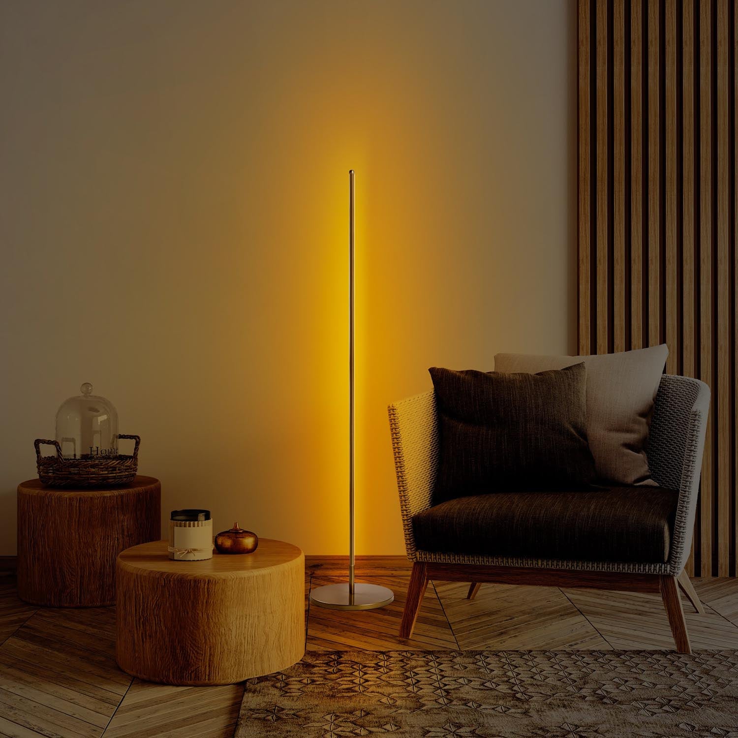 Only - 13318 in Gold präsentiert im Onlineshop von KAQTU Design AG. Stehleuchte ist von Opviq