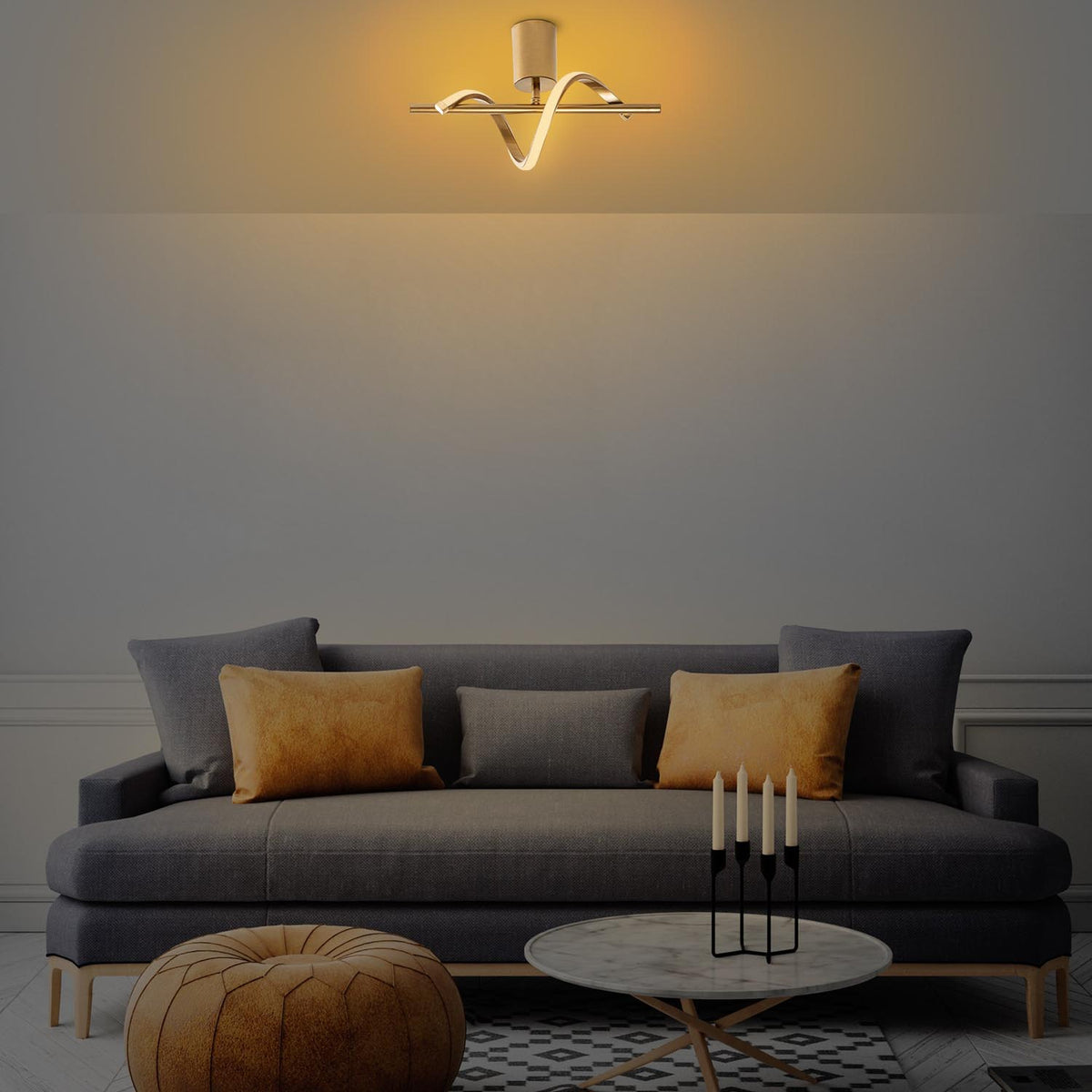 Lıkma Deckenlampe - Gold in Gold präsentiert im Onlineshop von KAQTU Design AG. Deckenleuchte ist von Opviq