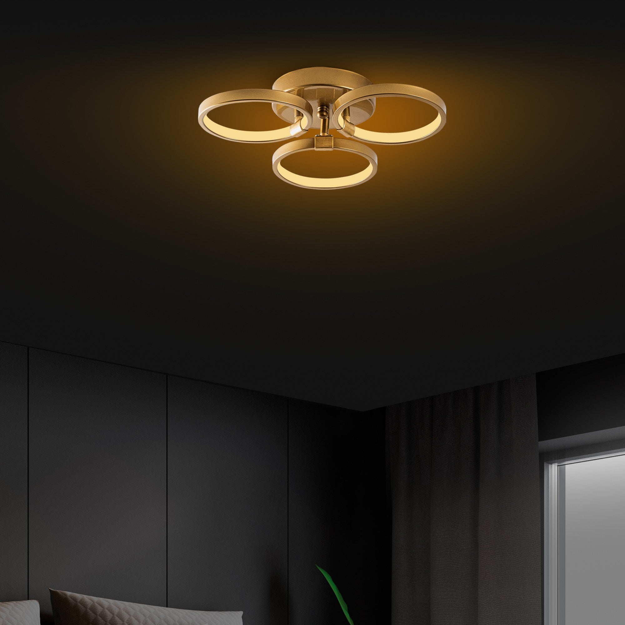 Halka-13311 in Gold präsentiert im Onlineshop von KAQTU Design AG. Deckenleuchte ist von Opviq