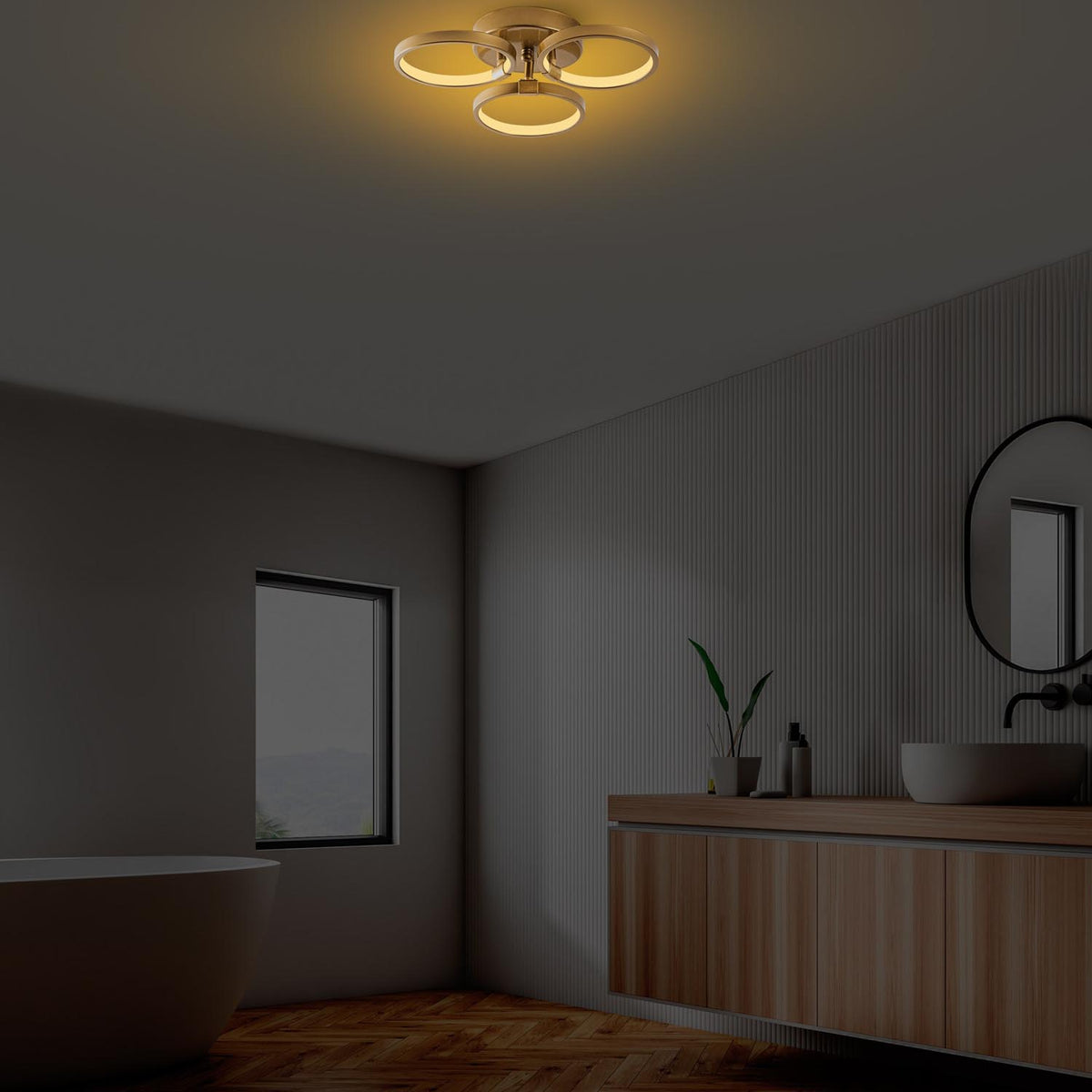 Halka Deckenleuchte - Gold in Gold präsentiert im Onlineshop von KAQTU Design AG. Deckenleuchte ist von Opviq