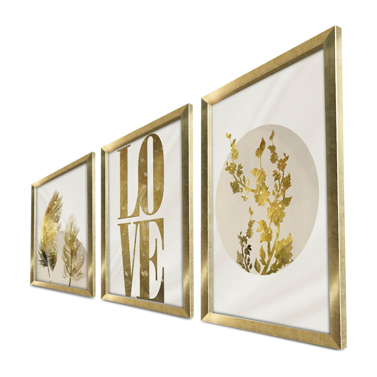 3P3853NISCT Bild - Gold
 Beige
 White in Gold / Beige / White präsentiert im Onlineshop von KAQTU Design AG. Bild ist von Wallity
