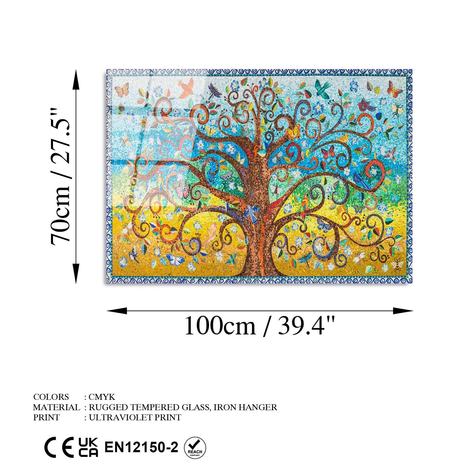 UV-211 70 x 100 in Mehrfarbig präsentiert im Onlineshop von KAQTU Design AG. Bild ist von Wallity