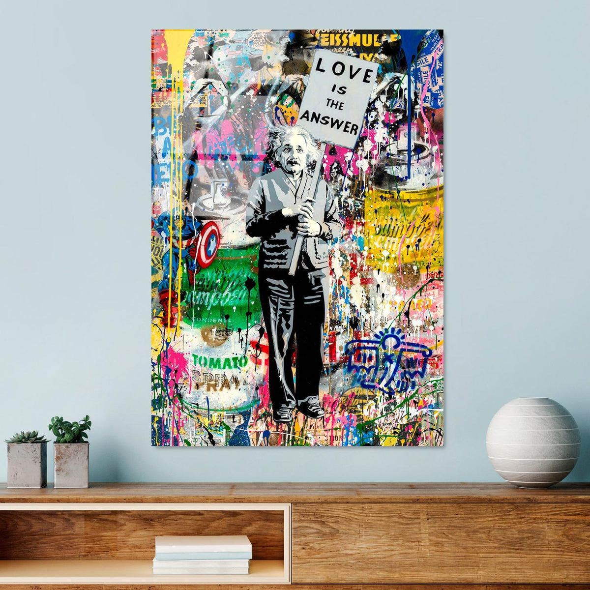 UV Bild - Mehrfarbig in Mehrfarbig präsentiert im Onlineshop von KAQTU Design AG. Bild ist von Wallity