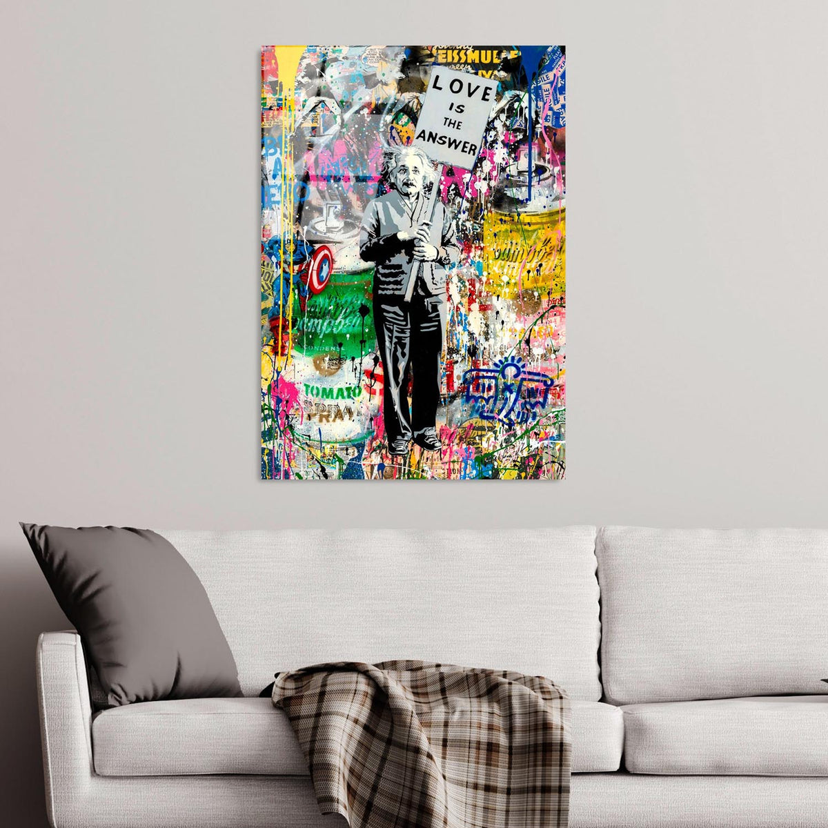 UV Bild - Mehrfarbig in Mehrfarbig präsentiert im Onlineshop von KAQTU Design AG. Bild ist von Wallity