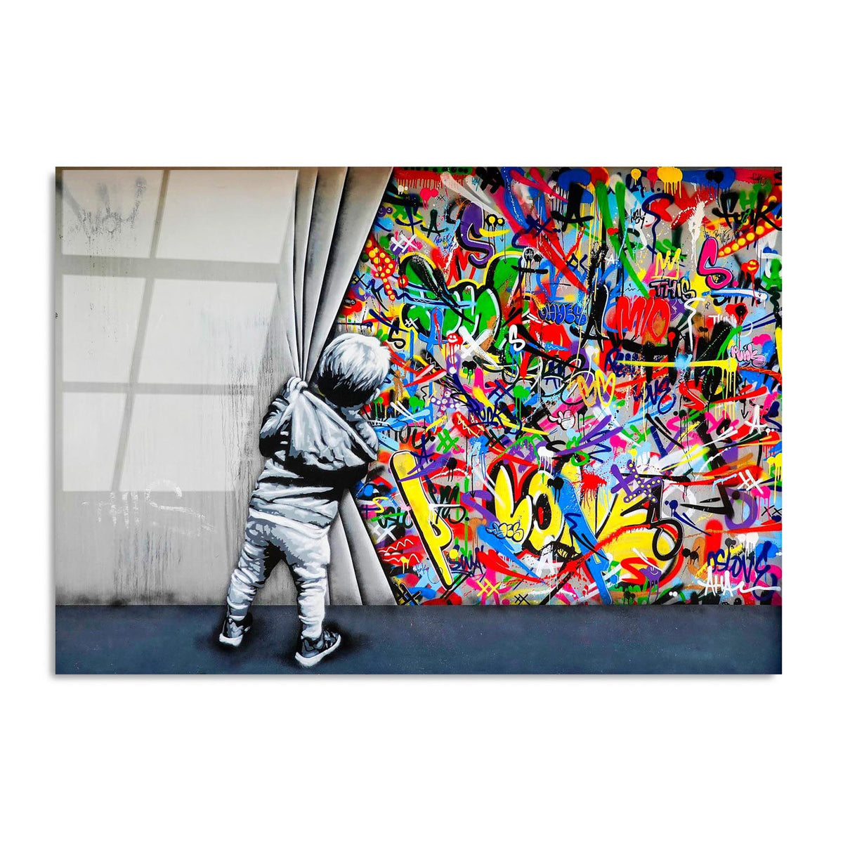 UV Bild - Mehrfarbig in Mehrfarbig präsentiert im Onlineshop von KAQTU Design AG. Bild ist von Wallity