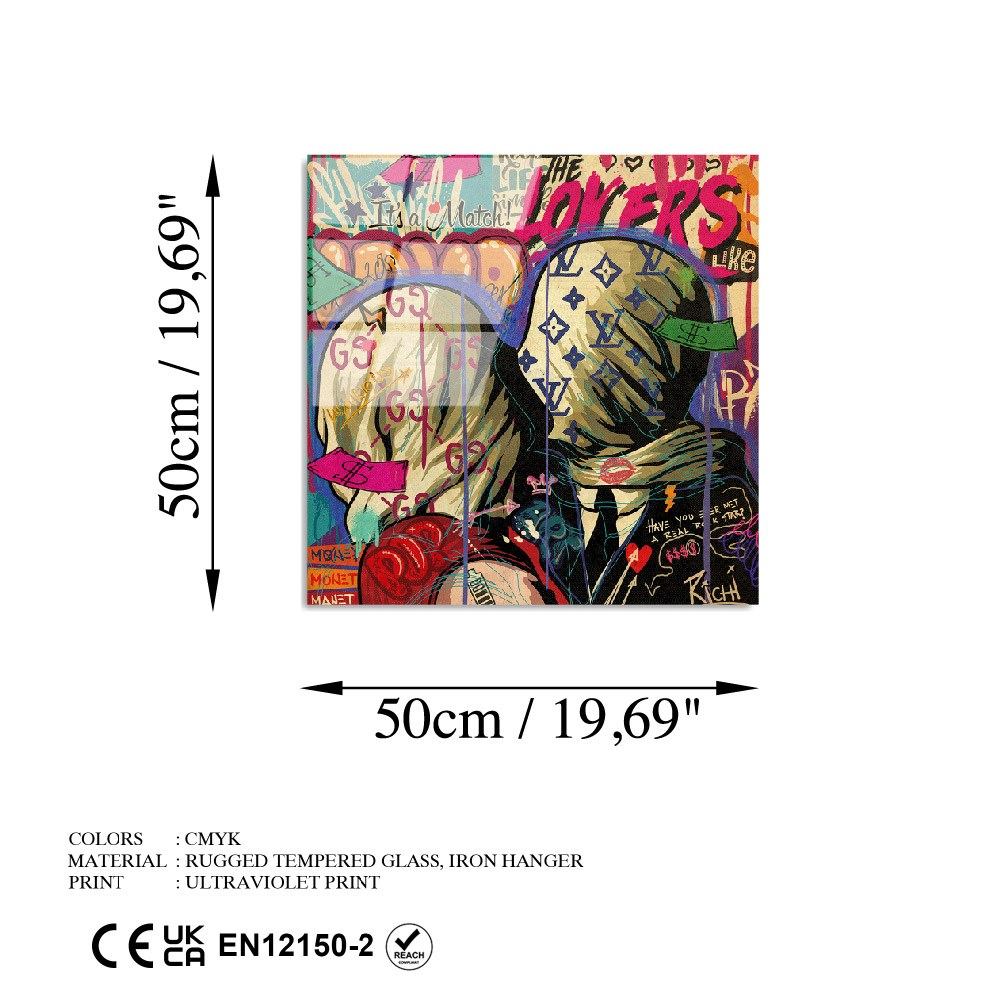 UV-838 - 50 x 50 in Mehrfarbig präsentiert im Onlineshop von KAQTU Design AG. Bild ist von Wallity