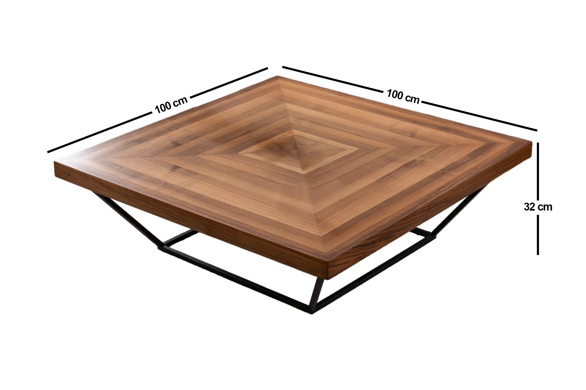 Cora - Walnut in Walnuss präsentiert im Onlineshop von KAQTU Design AG. Beistelltisch ist von Hanah Home