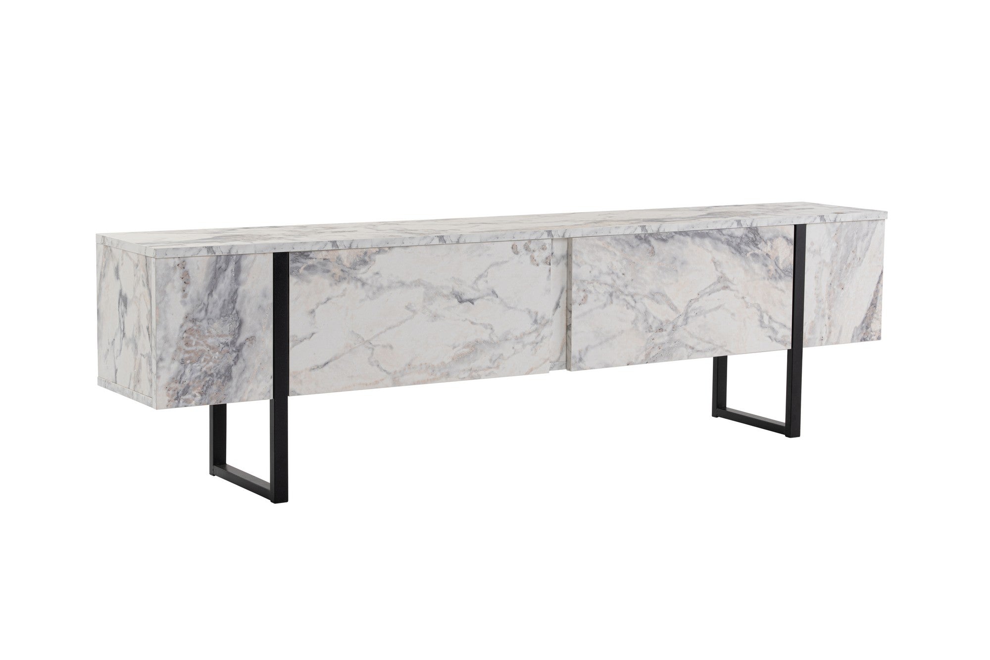 Serenity - Fressia Marble, Black in Freesia- Marmor Schwarz präsentiert im Onlineshop von KAQTU Design AG. Sideboard ist von Nordure