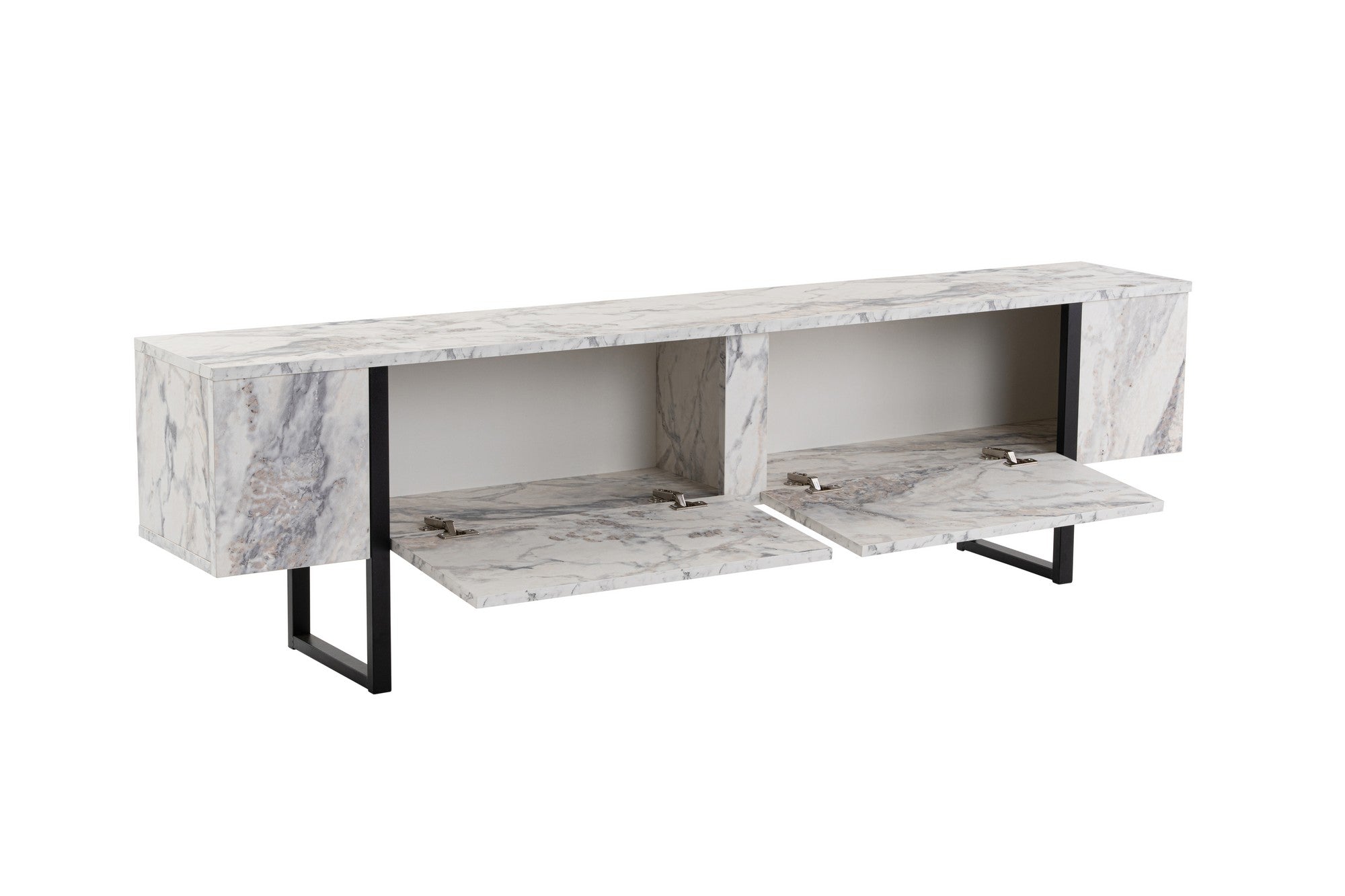 Serenity - Fressia Marble, Black in Freesia- Marmor Schwarz präsentiert im Onlineshop von KAQTU Design AG. Sideboard ist von Nordure