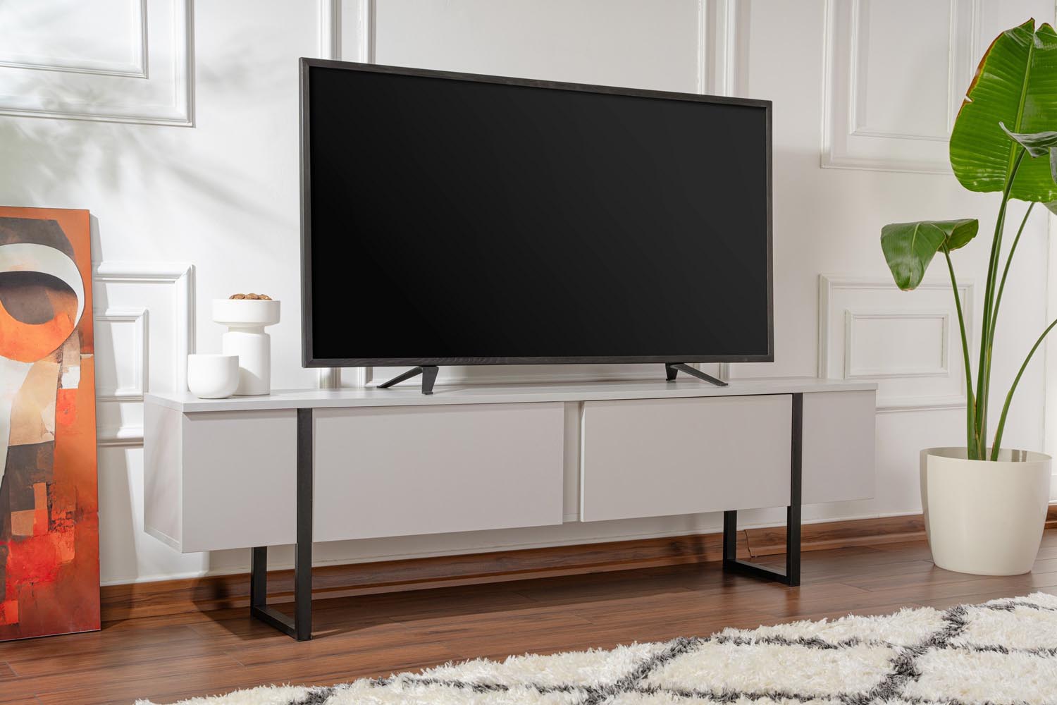 Serenity - Grey, Black in Grau Schwarz präsentiert im Onlineshop von KAQTU Design AG. Sideboard ist von Nordure