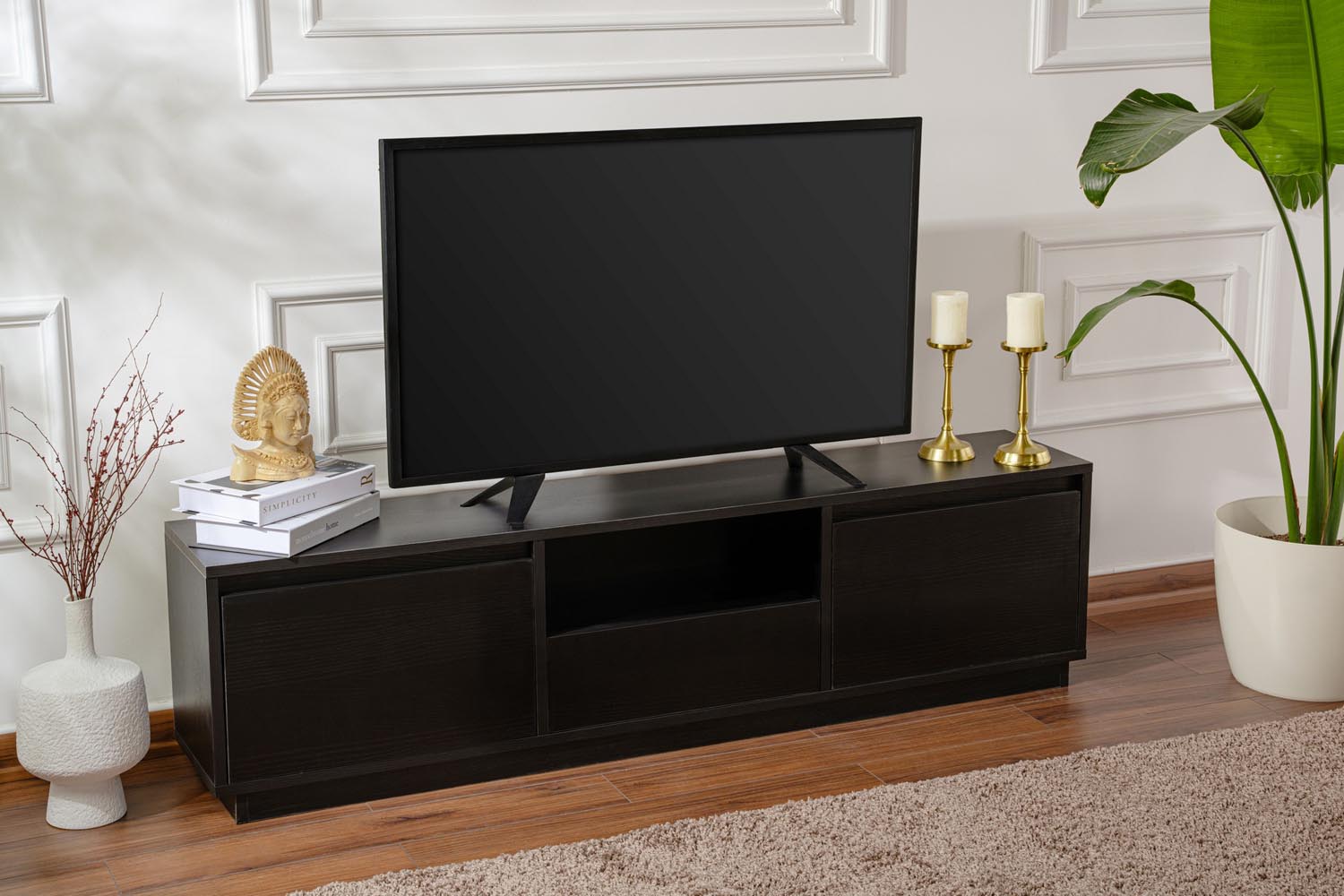 Vanguard - Wood Black in Holz Schwarz präsentiert im Onlineshop von KAQTU Design AG. Sideboard ist von Nordure